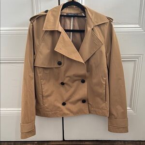 Vineyard Vines Cropped  Double-Breasted Trench Coat